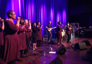 Traces Gospel Choir during a concert in Oslo Concert hall December 2017