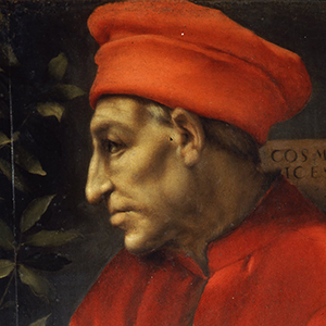 Cosimo de’ Medici. Posthumes Gemälde von Jacopo da Pontormo, um 1519/1520. Florenz, Uffizien
