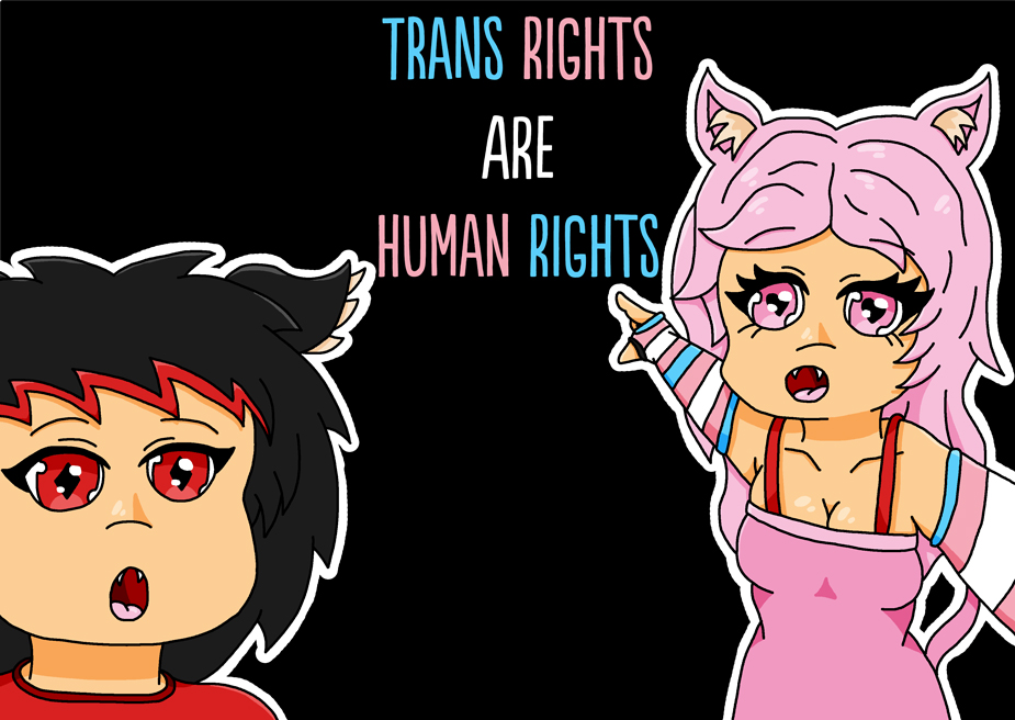 "Trans Rights are Human Rights" – Illustration von Serdar Dogan