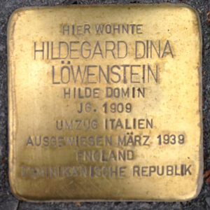 Stolperstein für Hilde Domin in Köln