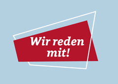 Logo der "Wir reden mit!"-Kampagne der Alexianer Werkstätten