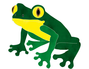 Krafttier Frosch (Grafik von Jean Mertznich)