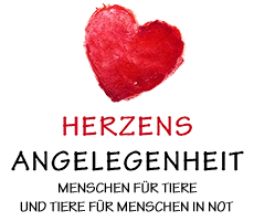 Logo „Herzensangelegenheit – Menschen für Tiere und Tiere für Menschen in Not“