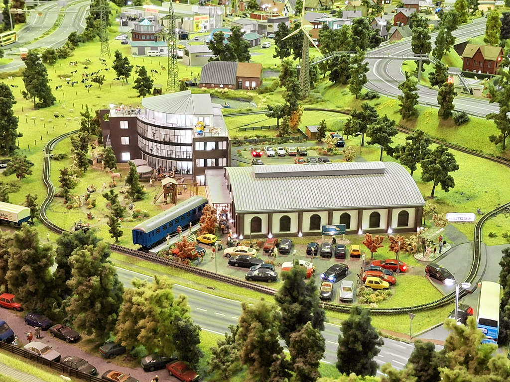 Blick auf das Leeraner Miniaturland im Leeraner Miniaturland