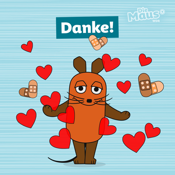 Die Maus ist wieder gesund und sagt "Danke!" (Bild auf Facebook – "Die Maus")