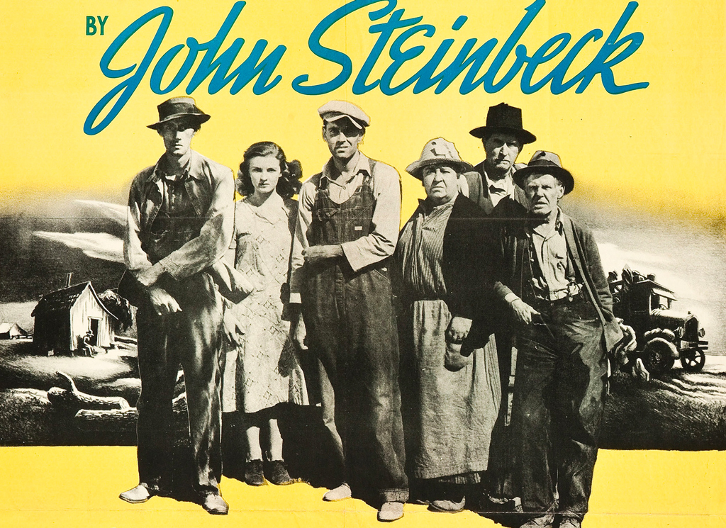 Ausschnitt des Plakats der gleichnamigen Verfilmung (1940) von „Früchte des Zorns“ | Copyright by Twentieth Century-Fox-Film Corp. MCMXXXX | Gemeinfrei | Wikimedia Commons