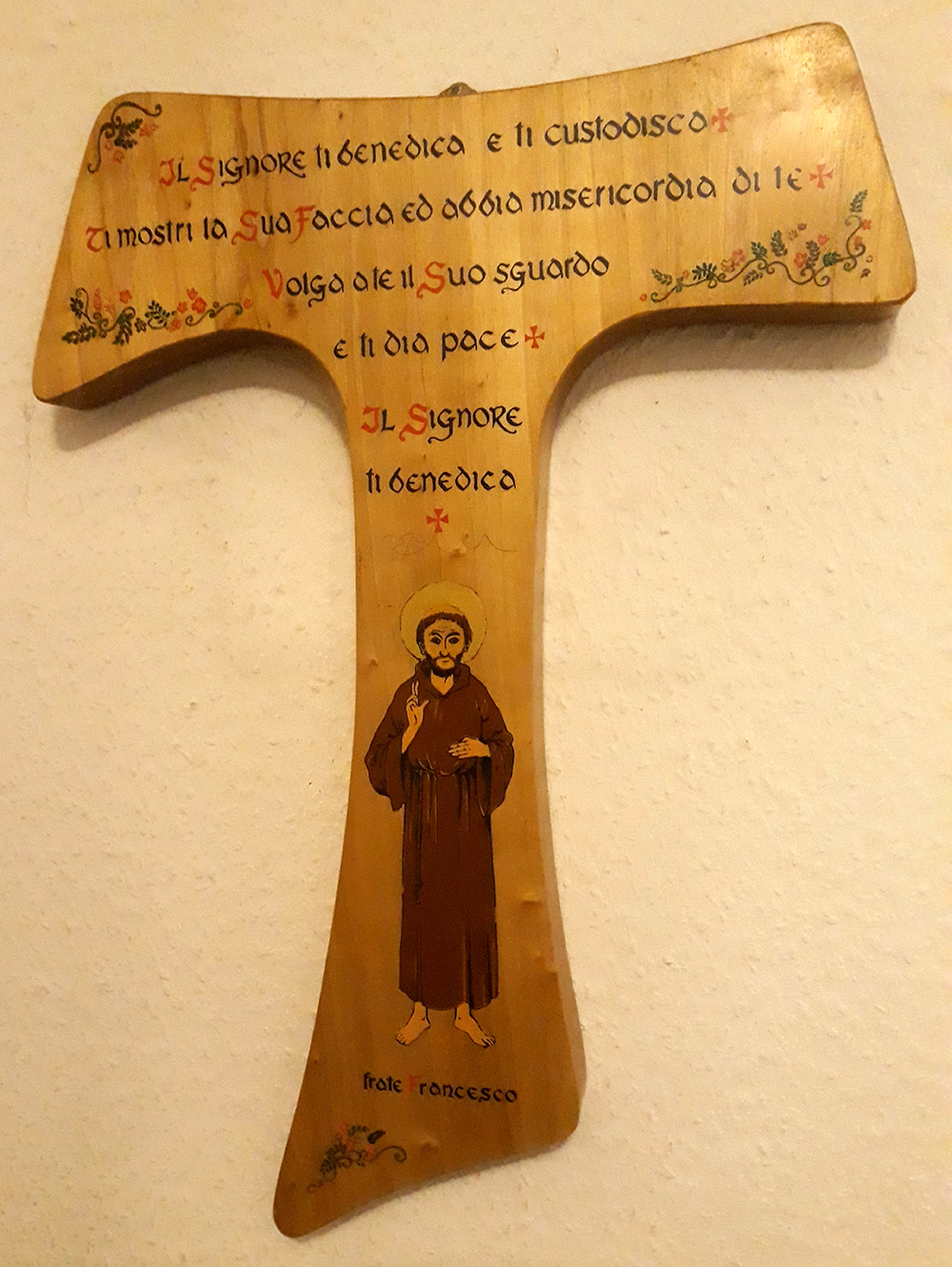 Holzkreuz mit Spruch